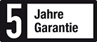 5 Jahre Herstellergarantie