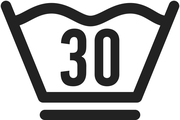 Waschbar bis 30 °C