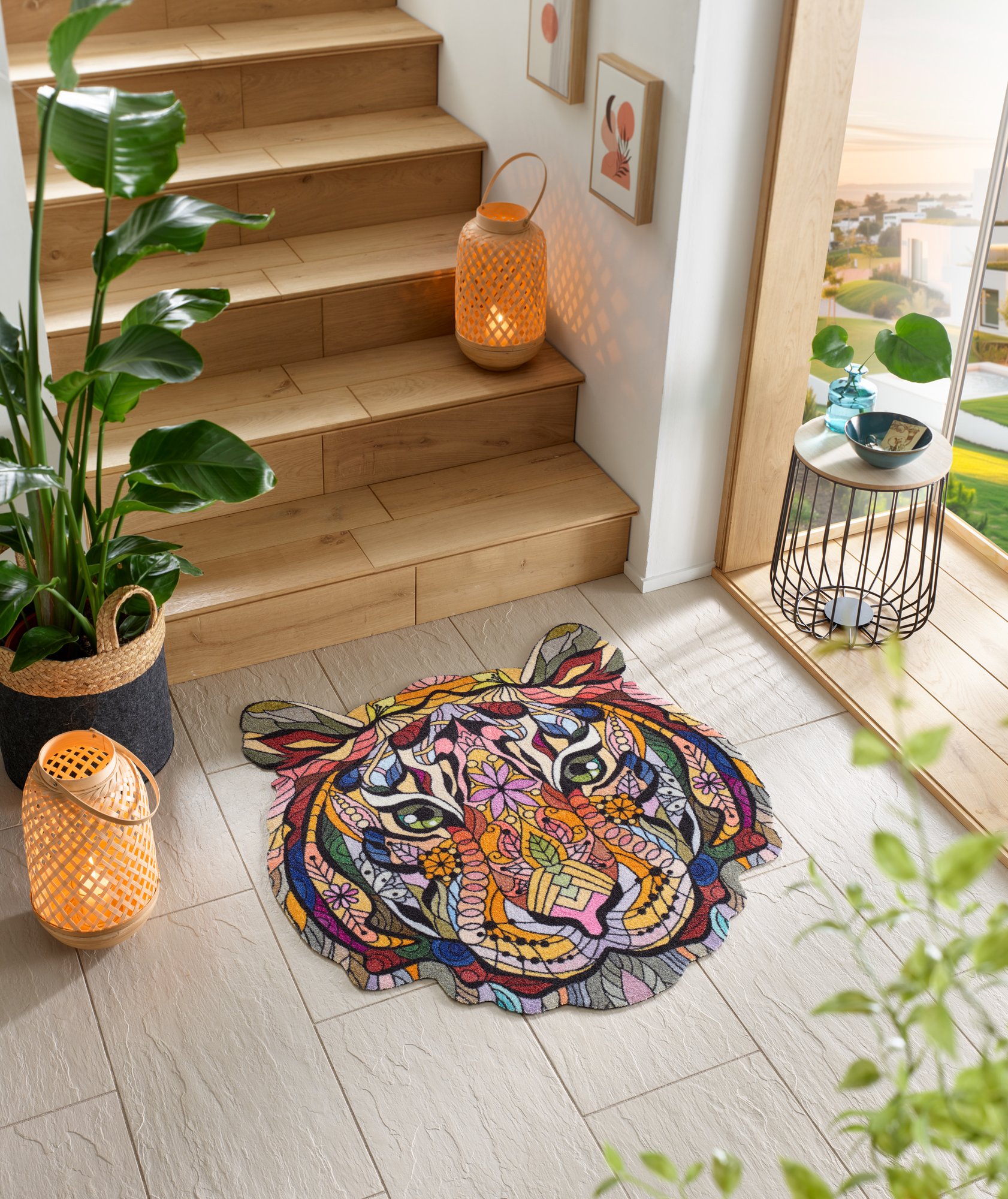 wash+dry Eingangsmatte Mystic Wilderness 90x90 9010216074864