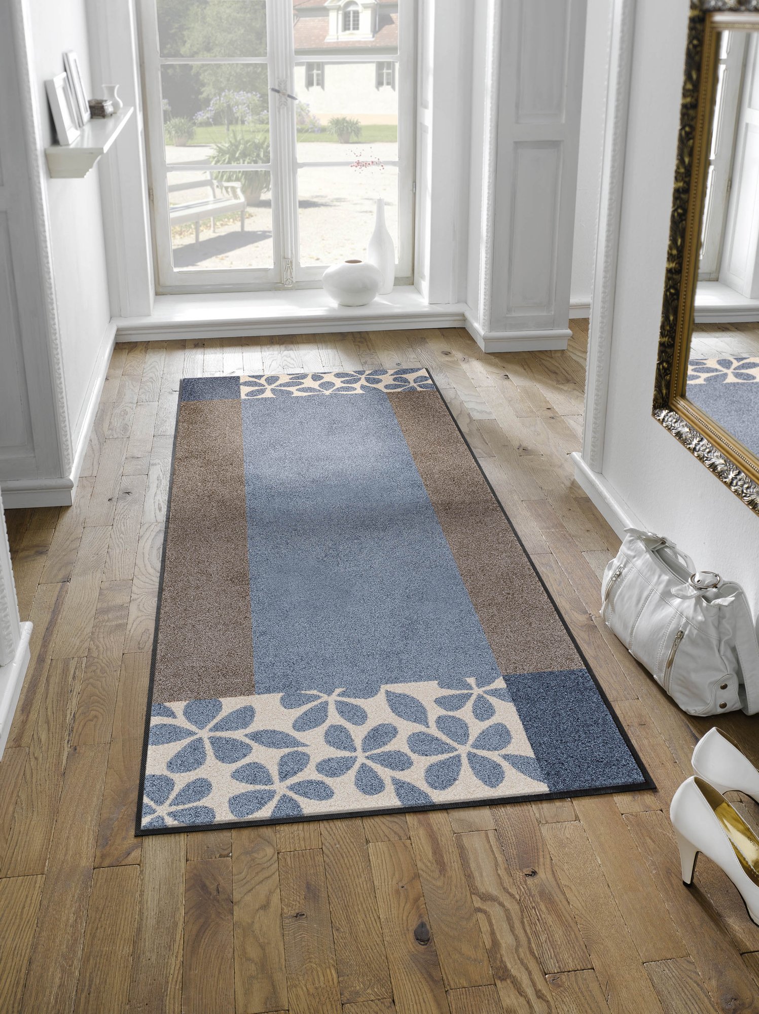 wash+dry Fussmatte Läufer Florita grey 75x190 4032445064572