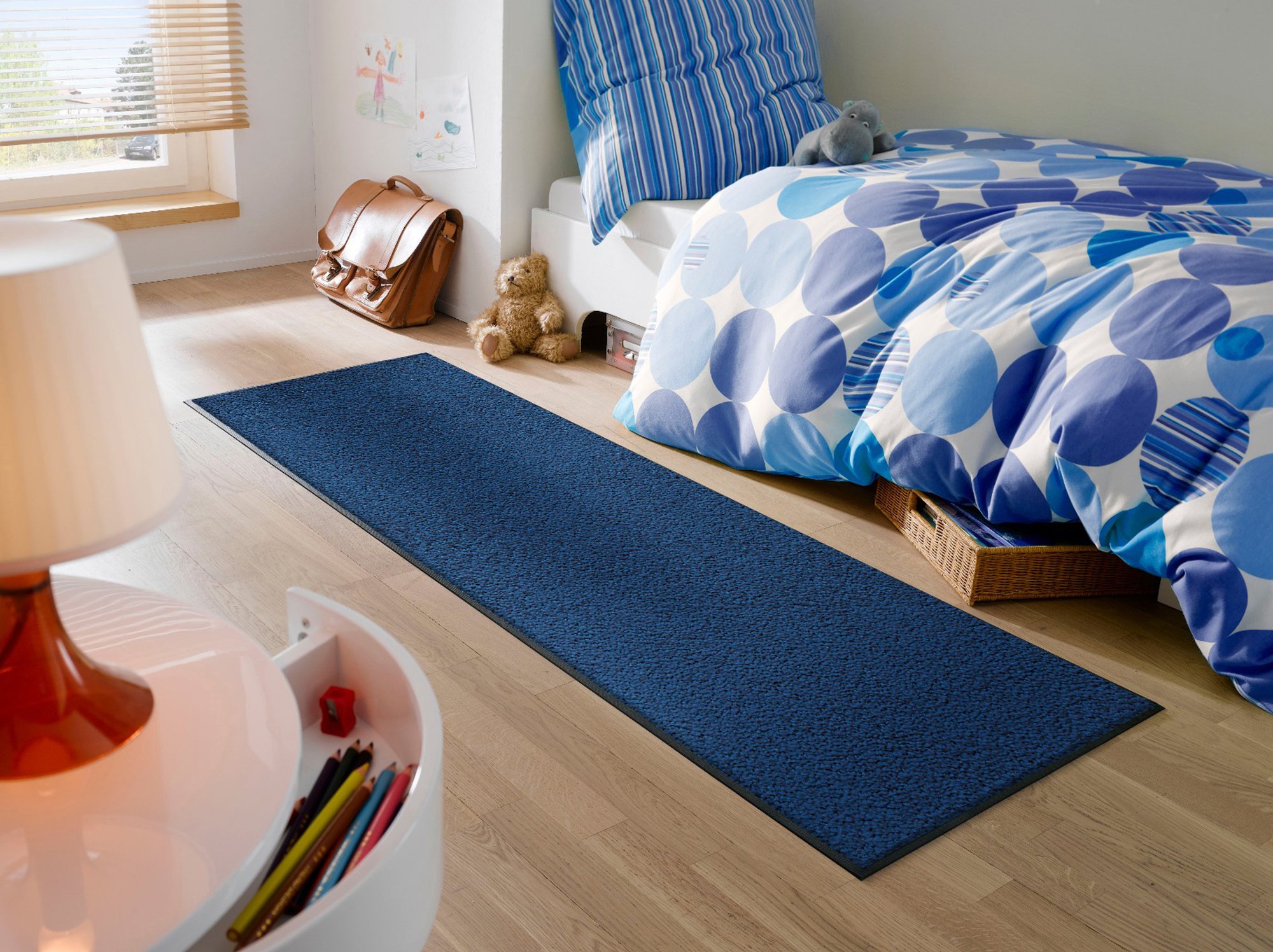 wash+dry Fussmatte Läufer Navy 60x180 4032445006060