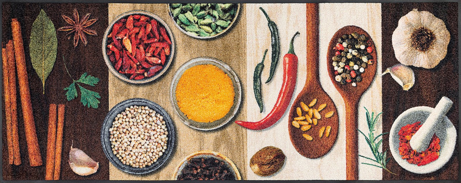 wash+dry Fussmatte Läufer Hot Spices 75x190 4032445078609