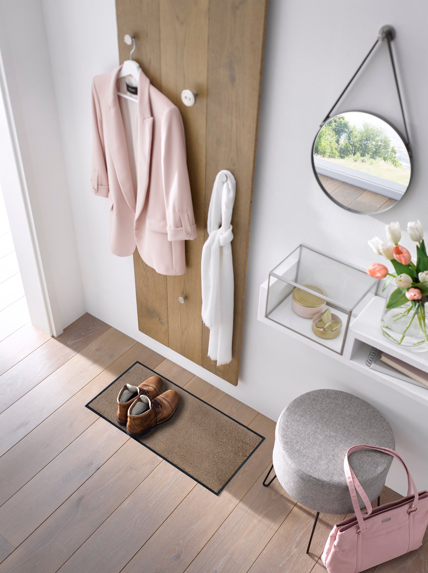 wash+dry Fussmatte Taupe 35x75 9010216029673