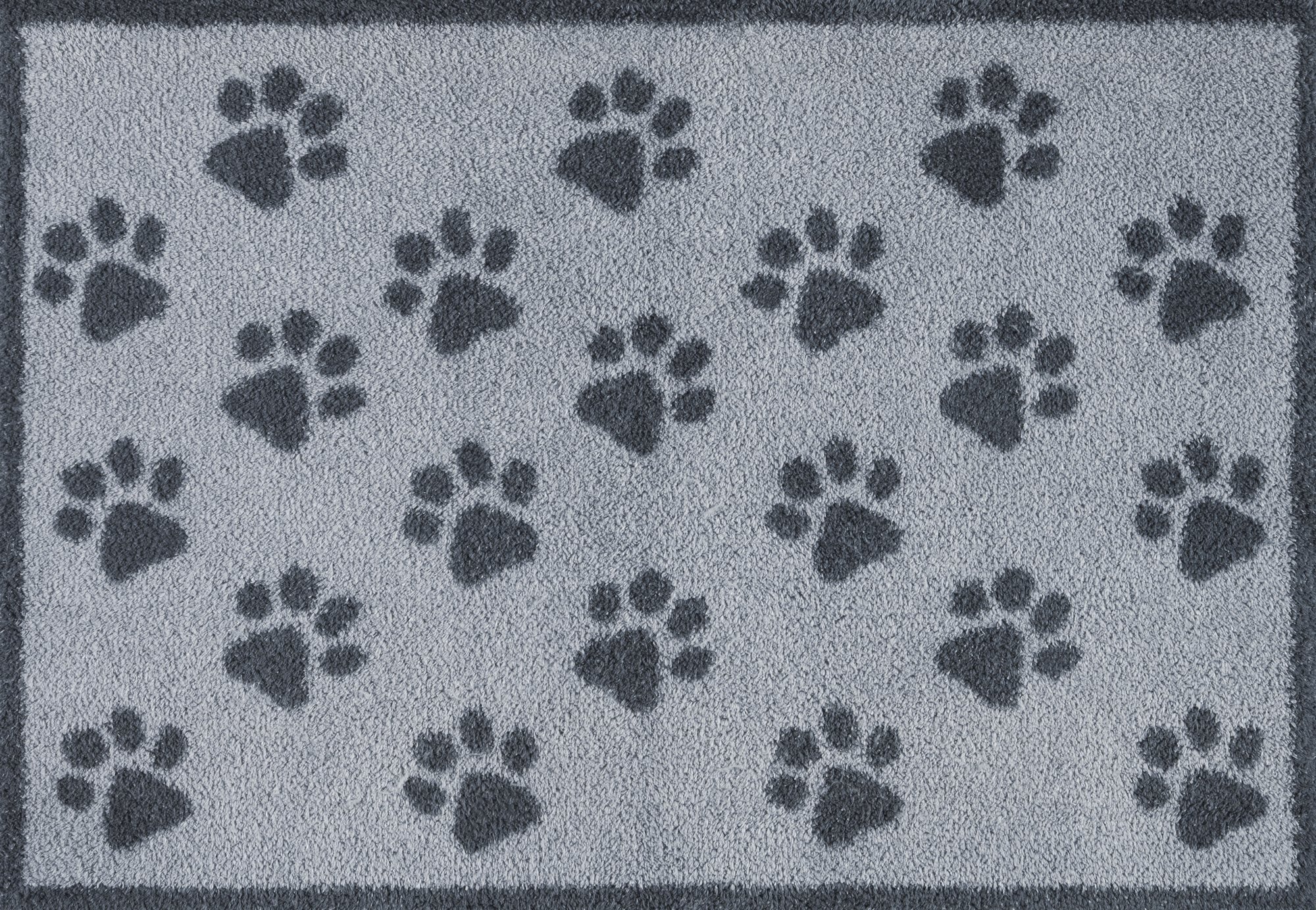 wash+dry Eingangsmatte Turtle Mat Fussmatte Paws Grey 60x85 5060025368221