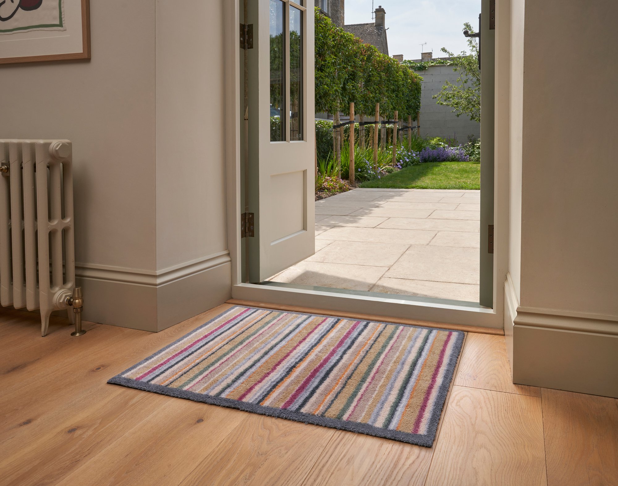wash+dry Eingangsmatte Turtle Mat Fussmatte Muted Stripe 60x85 5060731184108
