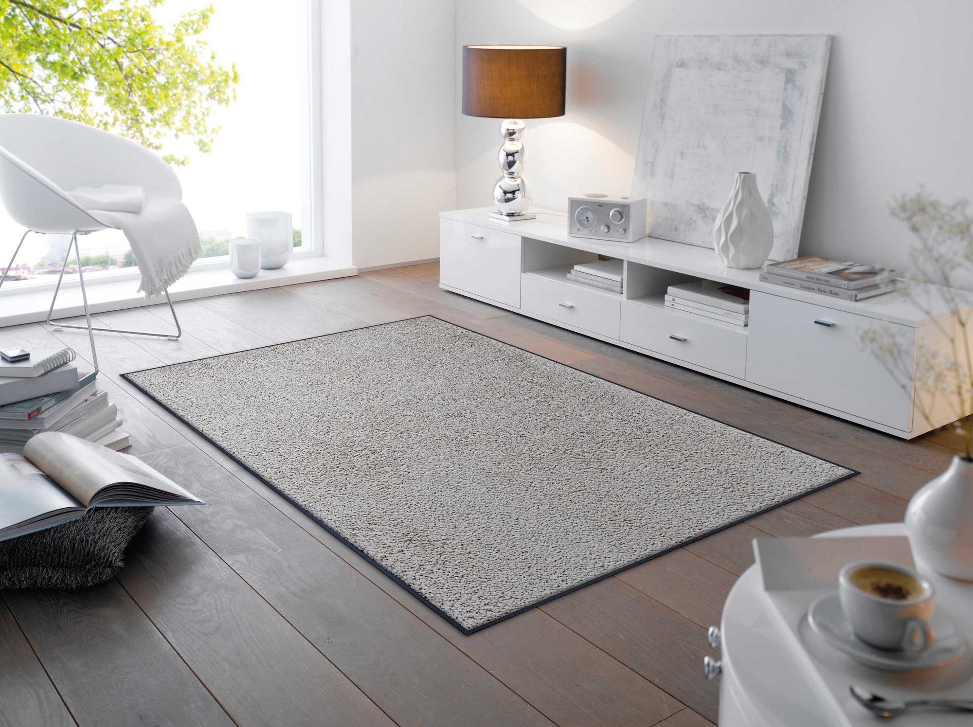 wash+dry Fussmatte Wohnteppich Cool Grey 120x180 4032445008033