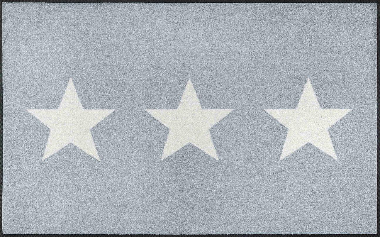 wash+dry Fussmatte Stars grey 75x120 4032445056010