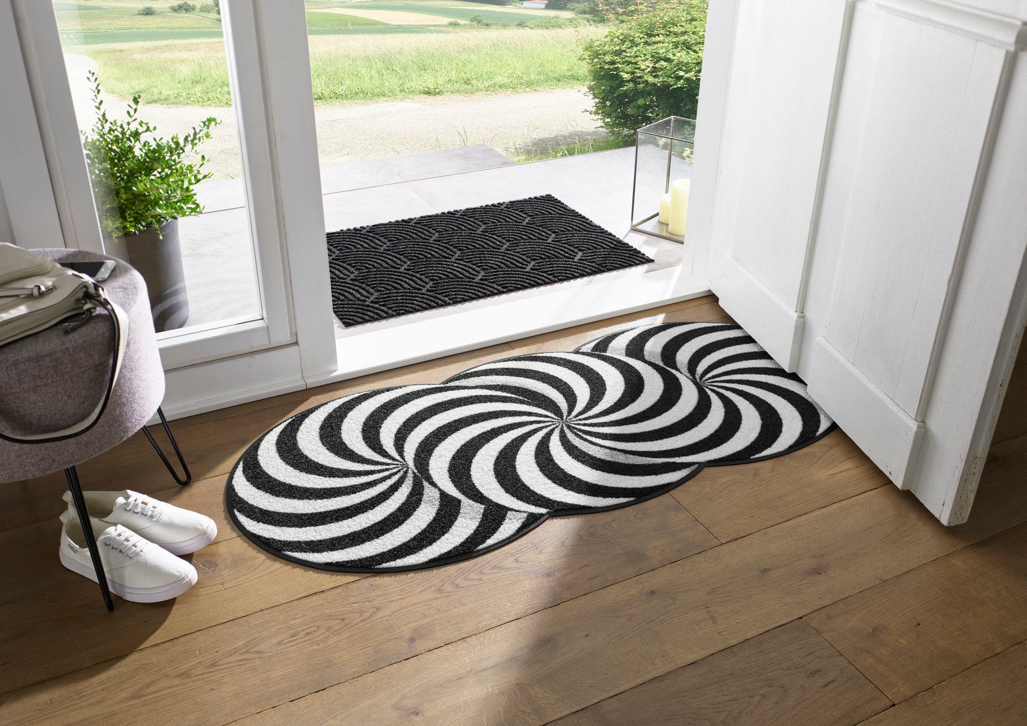 wash+dry Fussmatte Läufer Infinity Swirl 60/140 9010216066708