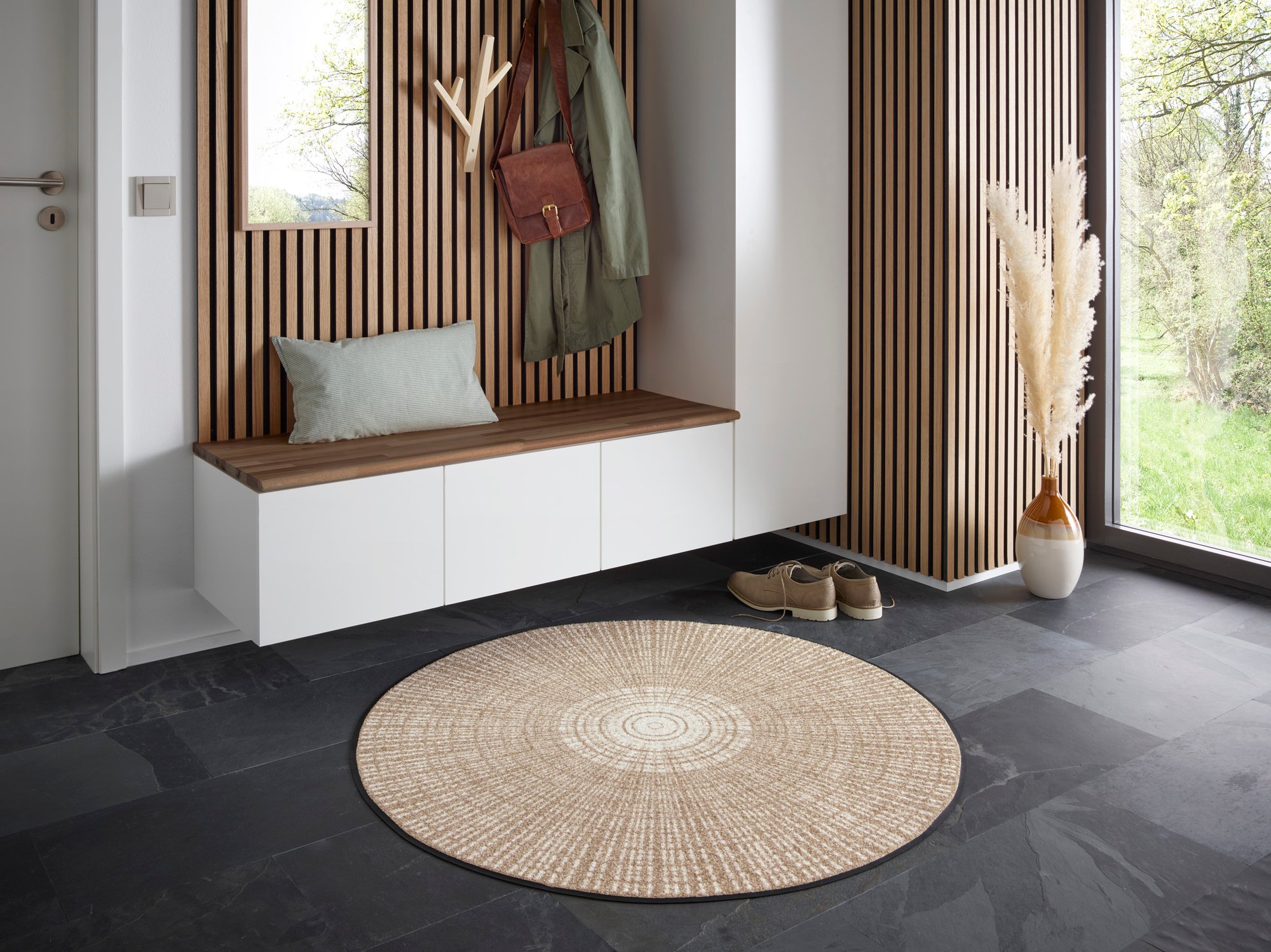 wash+dry Fussmatte Cascara beige 115x115 9010216060898