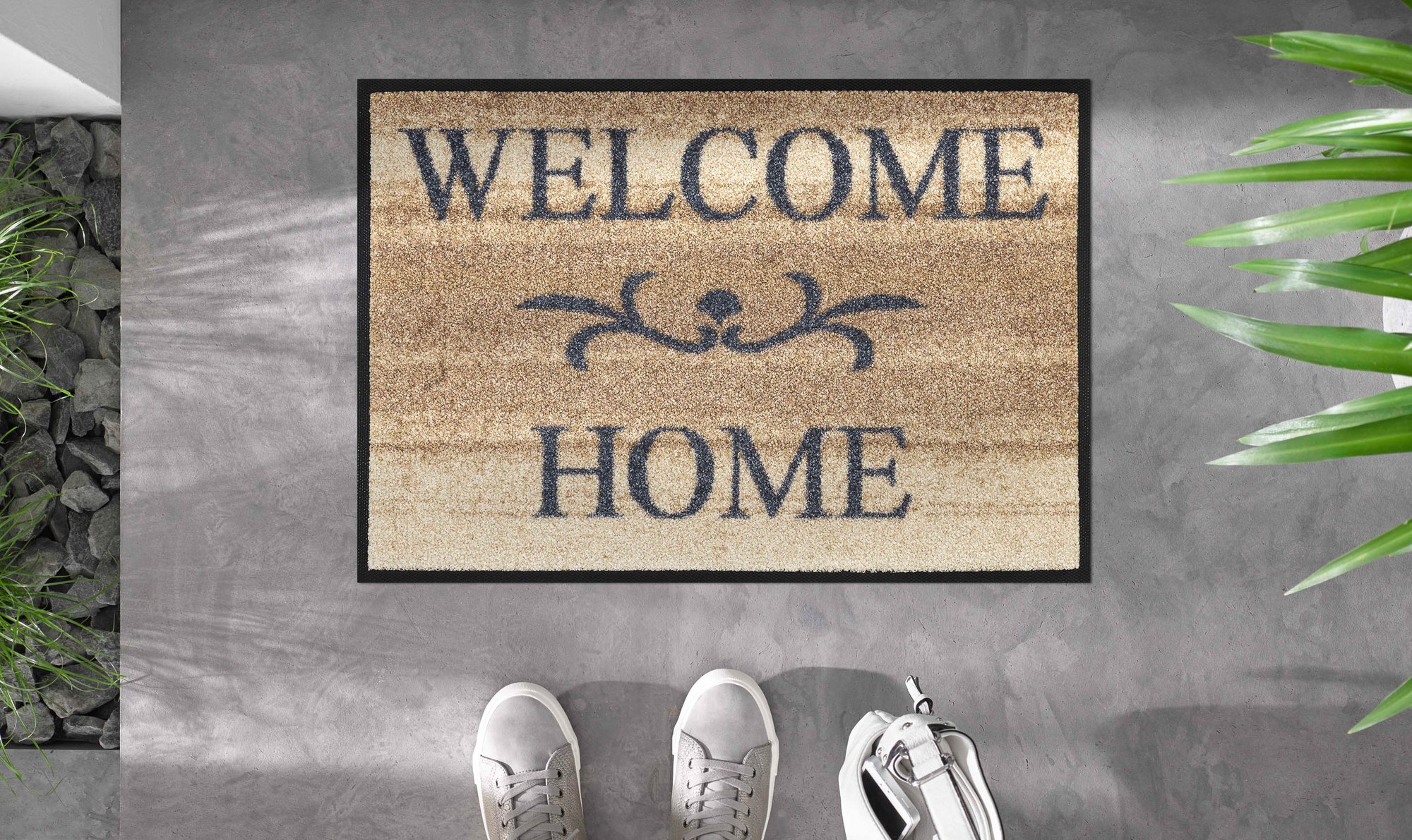 wash+dry Fussmatte Welcome Home beige 40x60 9010216027488