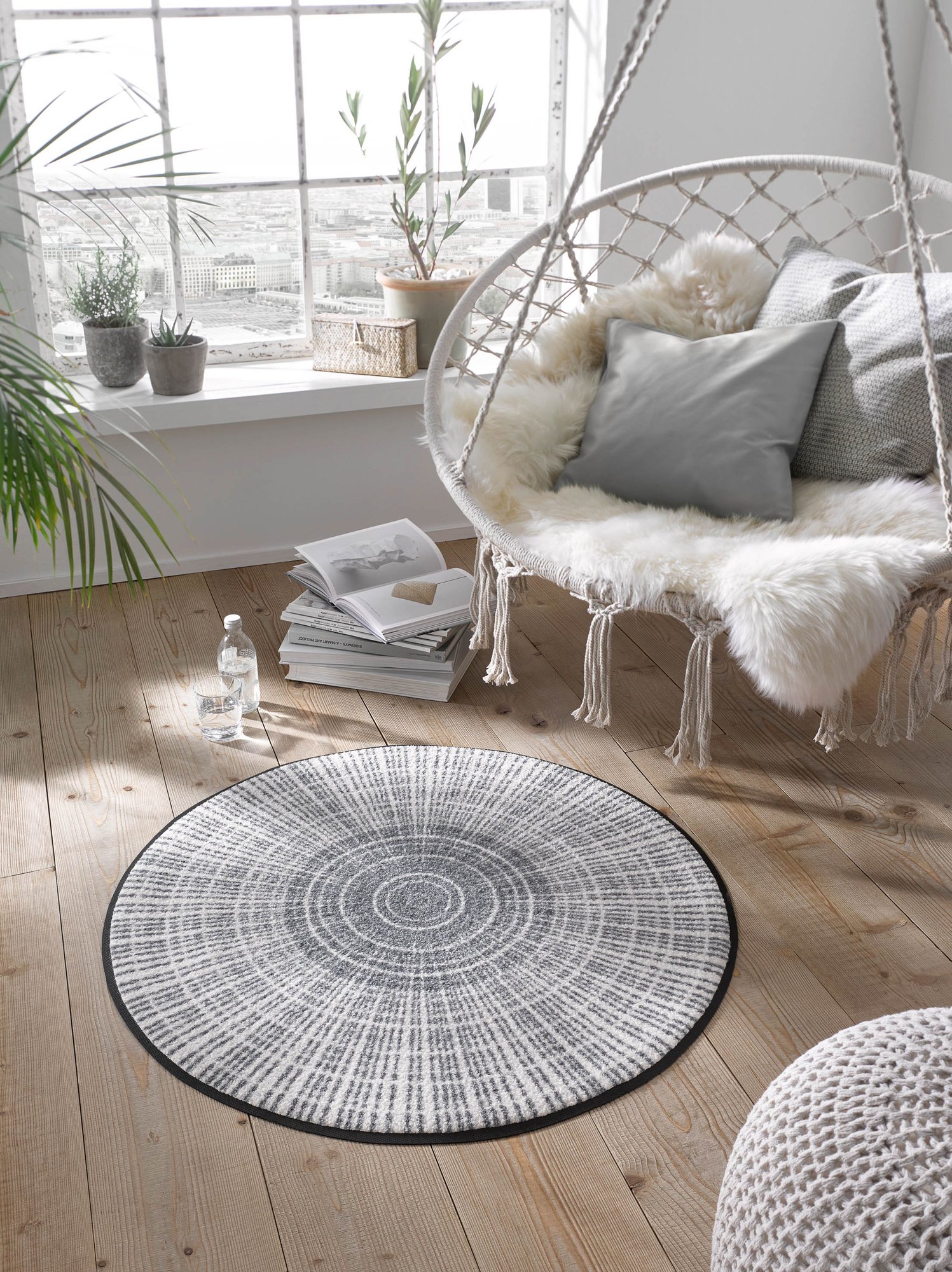 wash+dry Eingangsmatte Cascara grey 85x85 9010216030013