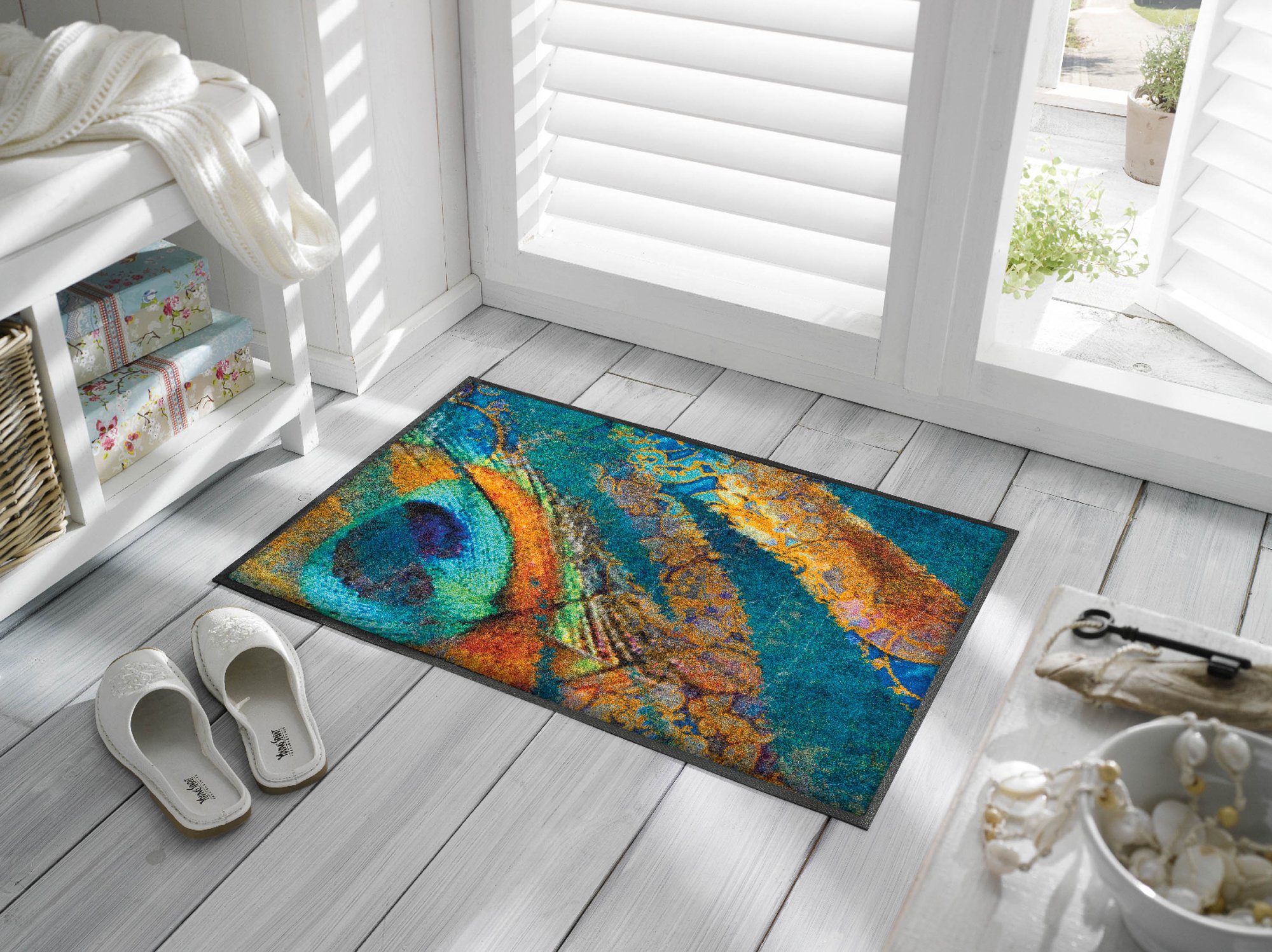 wash+dry Eingangsmatte Exotic Pavo 50x75 9010216030198