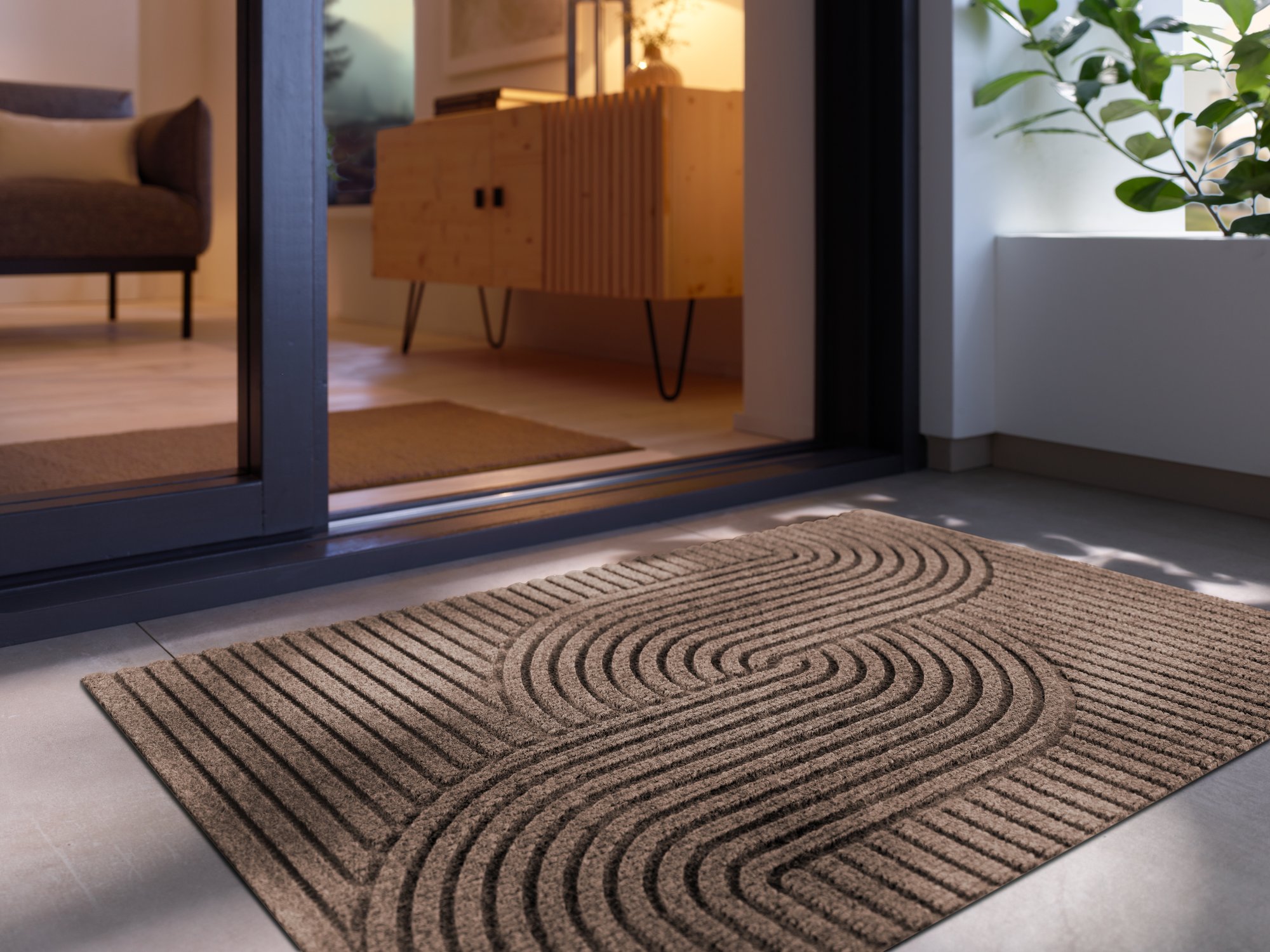 wash+dry Fussmatte DUNE Fussmatte Loop taupe 60x90 9010216079579