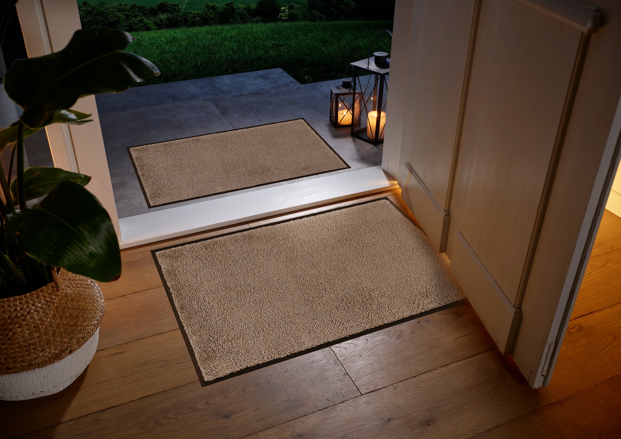 wash+dry Fussmatte Taupe 50x75 4032445003779