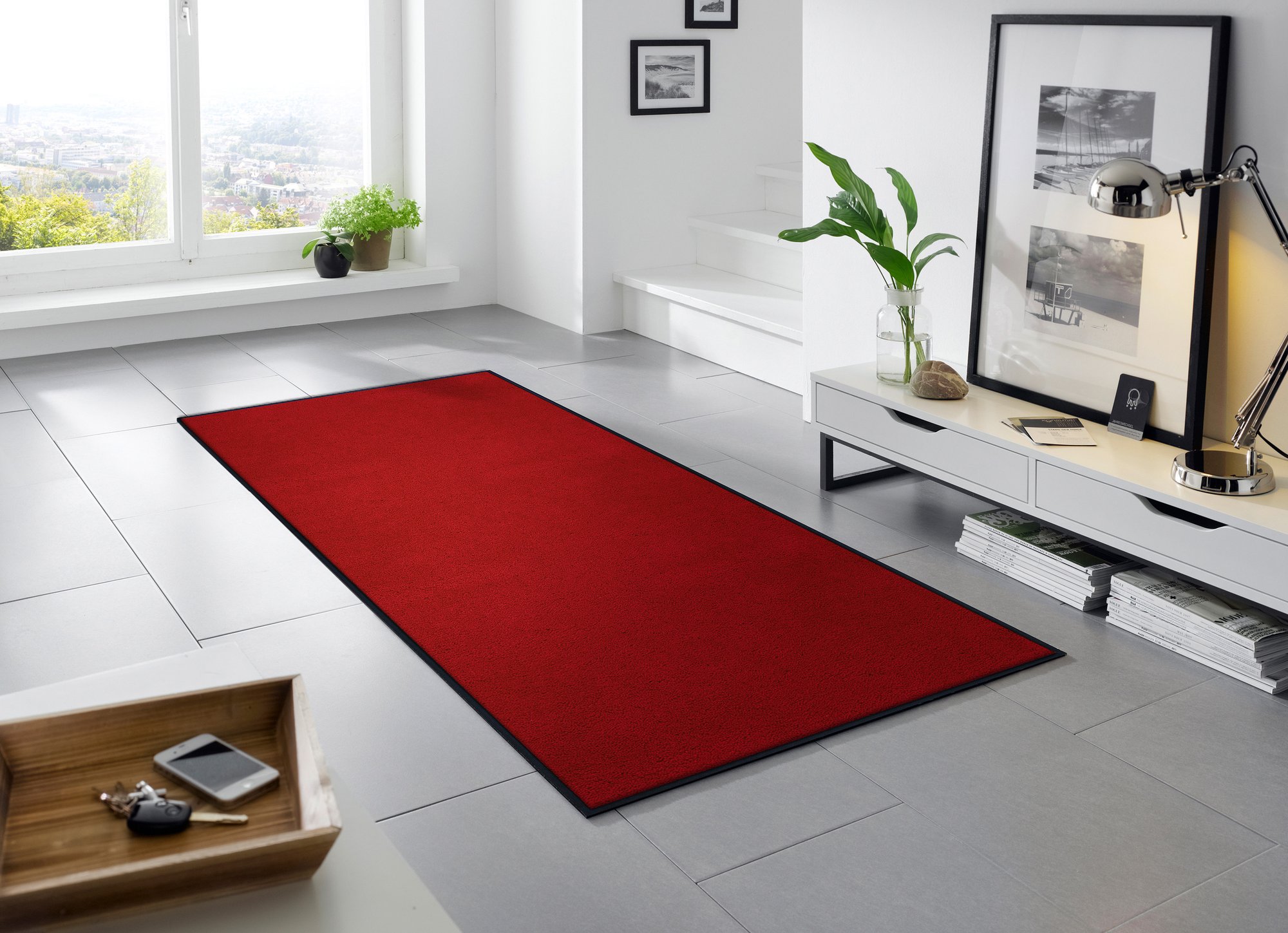 wash+dry Fussmatte Läufer Regal Red 75x190 4032445036289