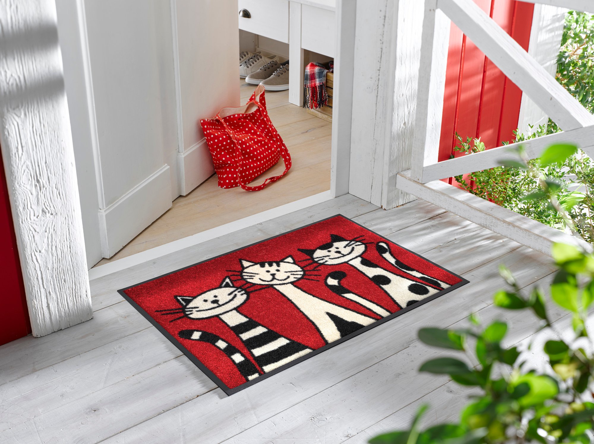 wash+dry Fussmatte Three Cats 50x75 4032445030812