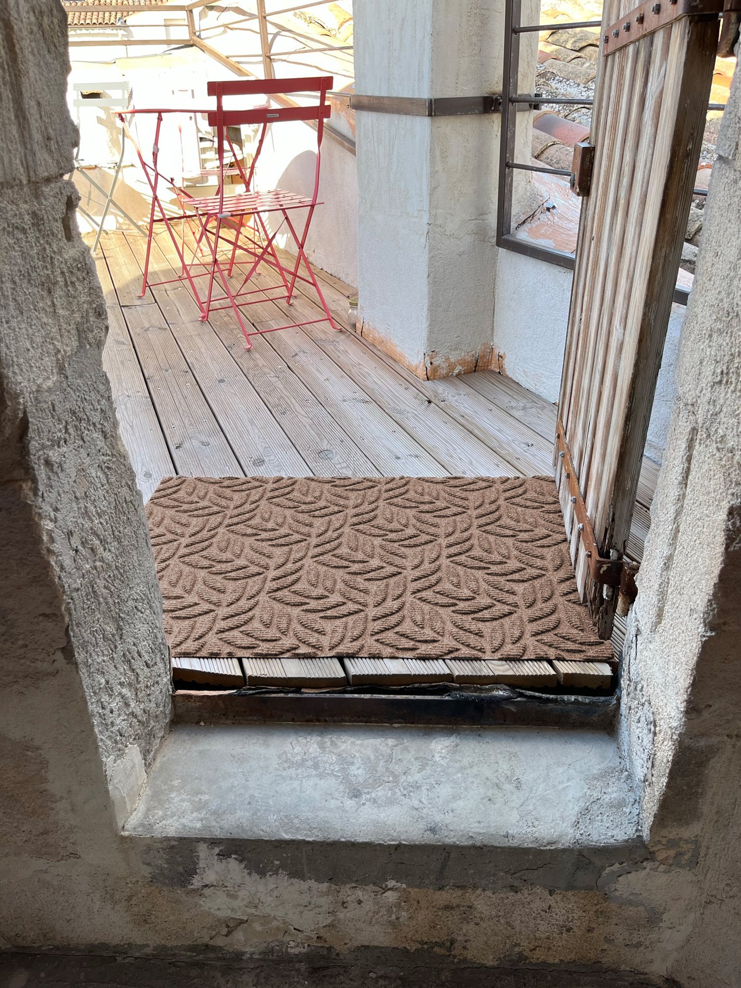 wash+dry Fussmatte DUNE Fussmatte Leaves Taupe 60x90 9010216062823