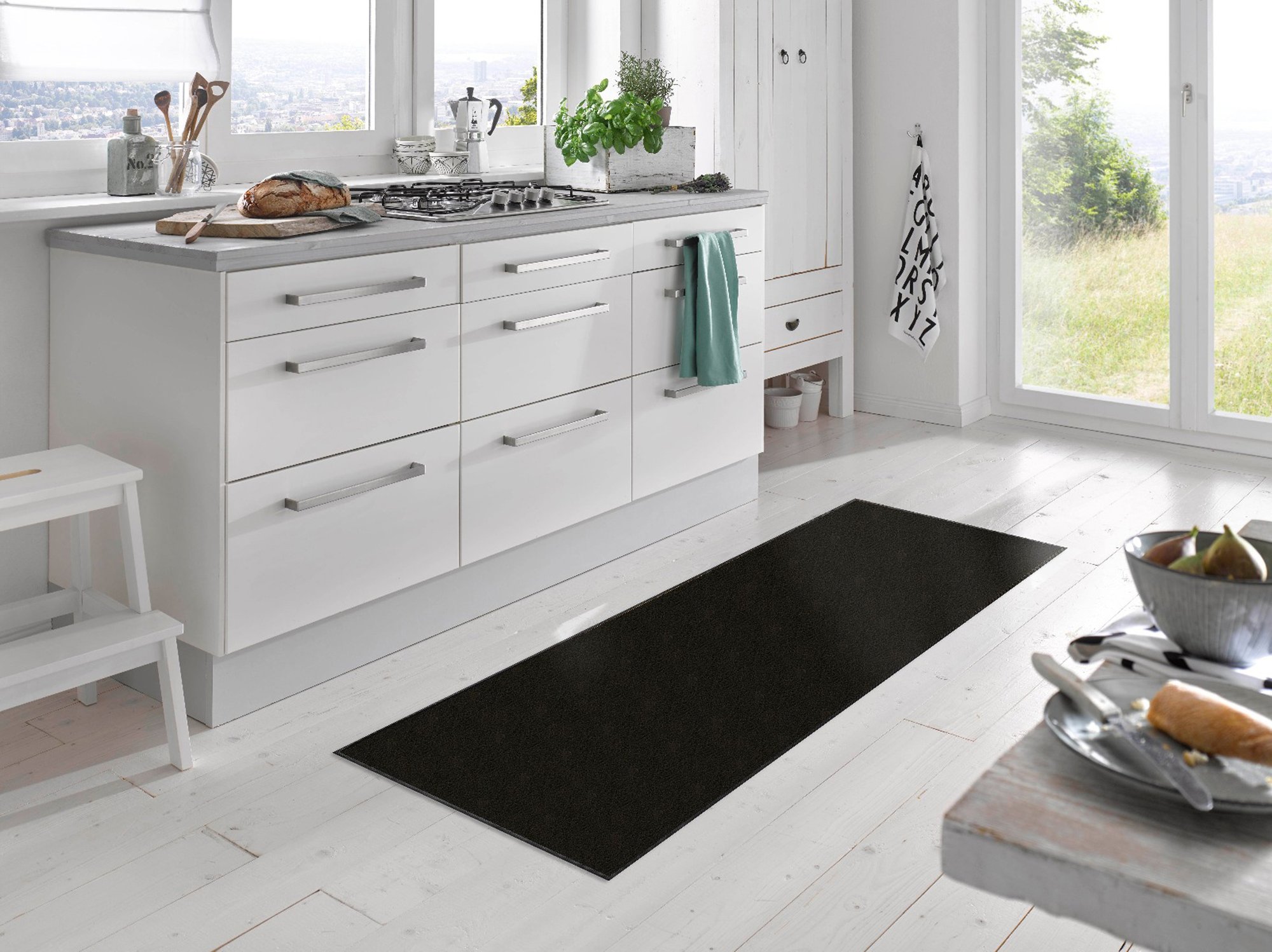 wash+dry Fussmatte Läufer Raven Black 60x180 4032445006169