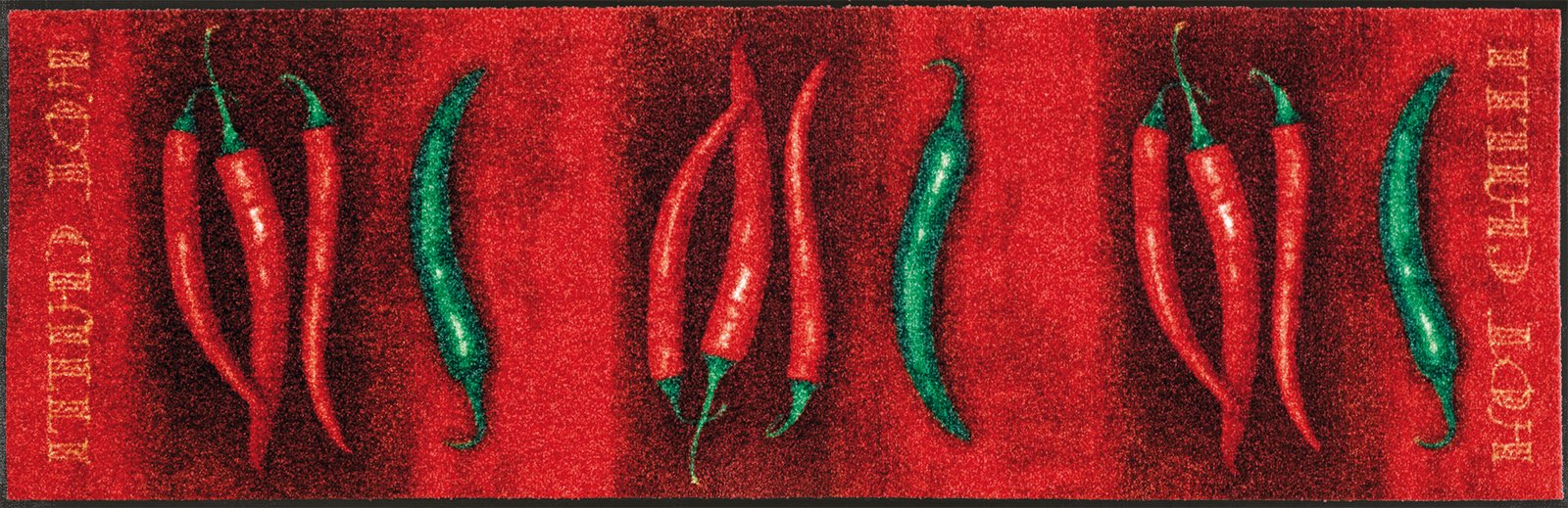 wash+dry Fussmatte Läufer Hot Chilli 60x180 4032445031215