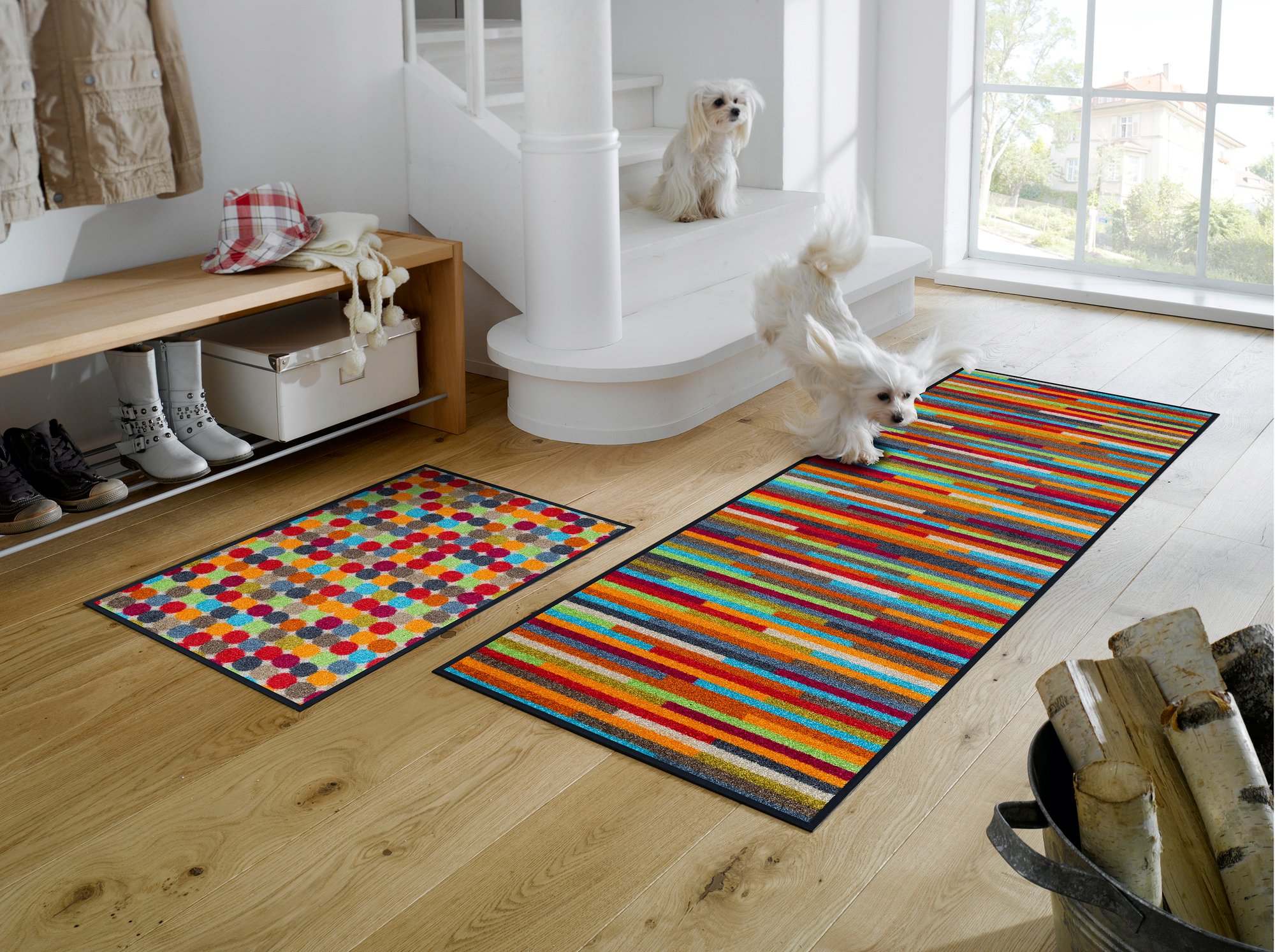 wash+dry Eingangsmatte Läufer Mikado Stripes 75x190 4032445062349