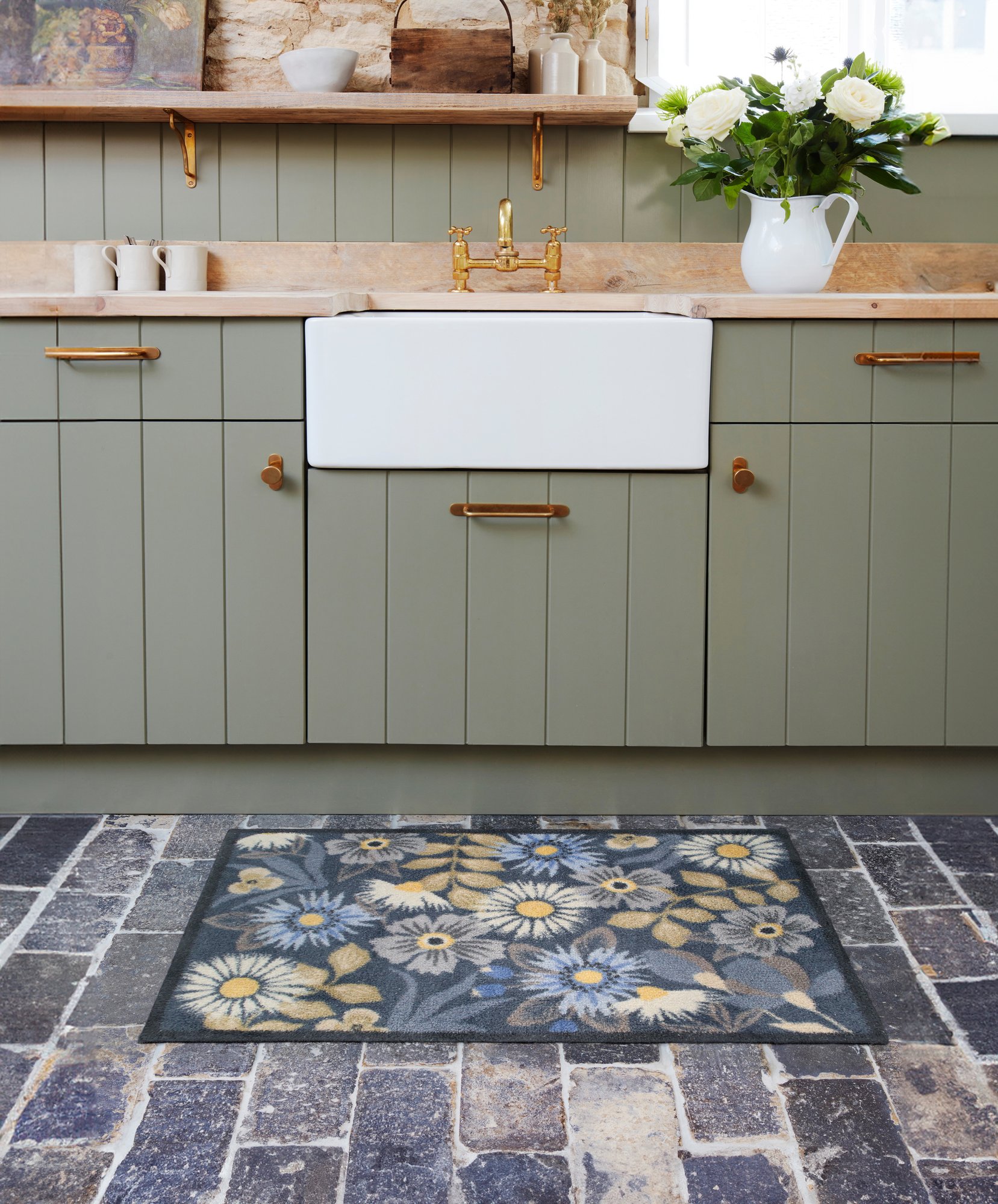 wash+dry Eingangsmatte Turtle Mat Fussmatte Meadow 60x85 5060731184184