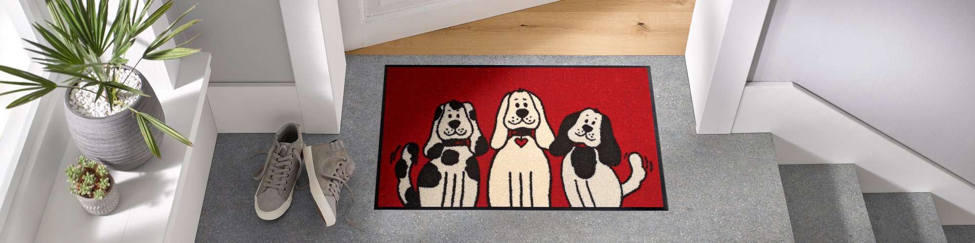 wash+dry Matte Three Dogs 50x75 4032445030805