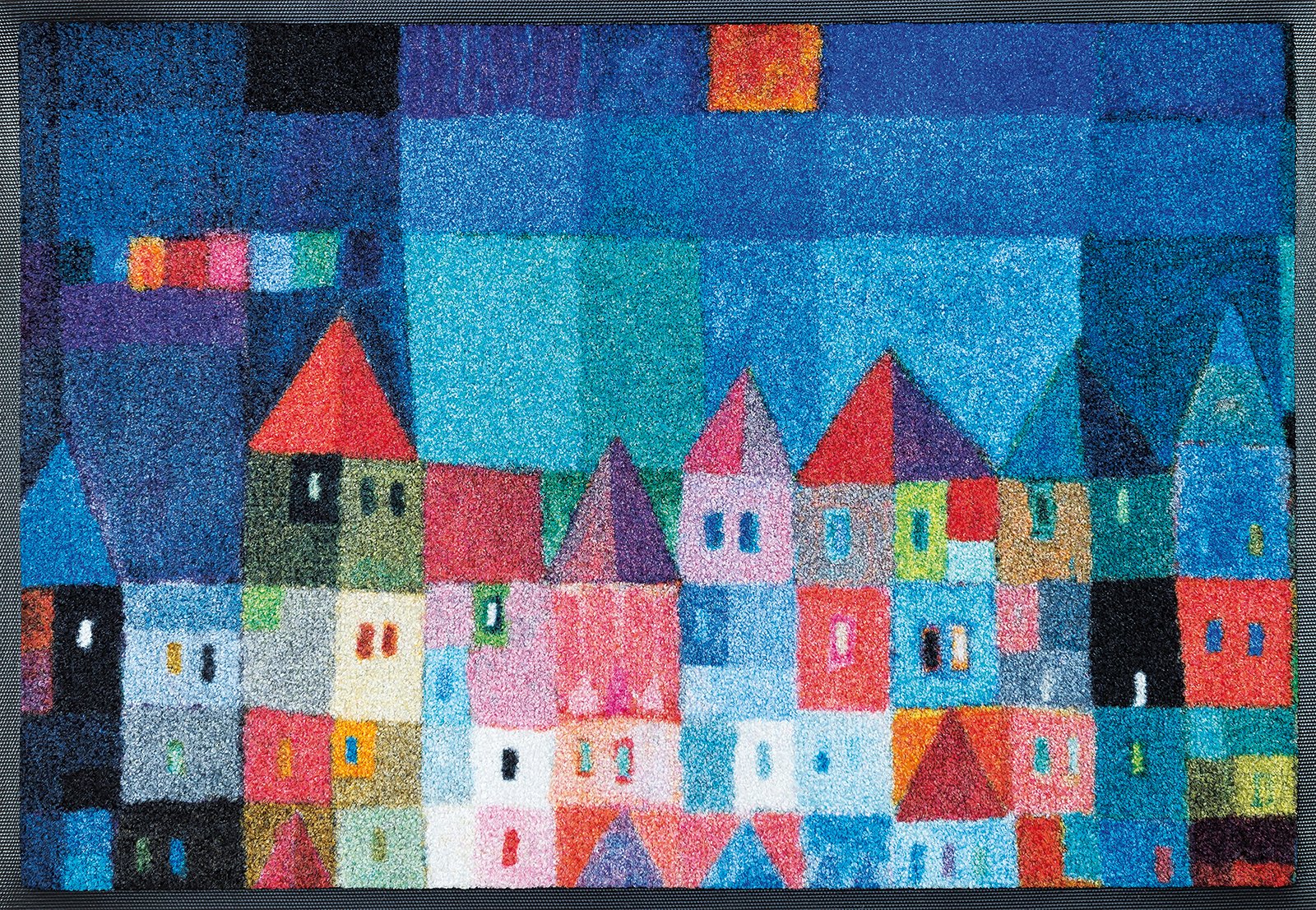 wash+dry Fussmatte Colourful Houses 50x75 4032445078456
