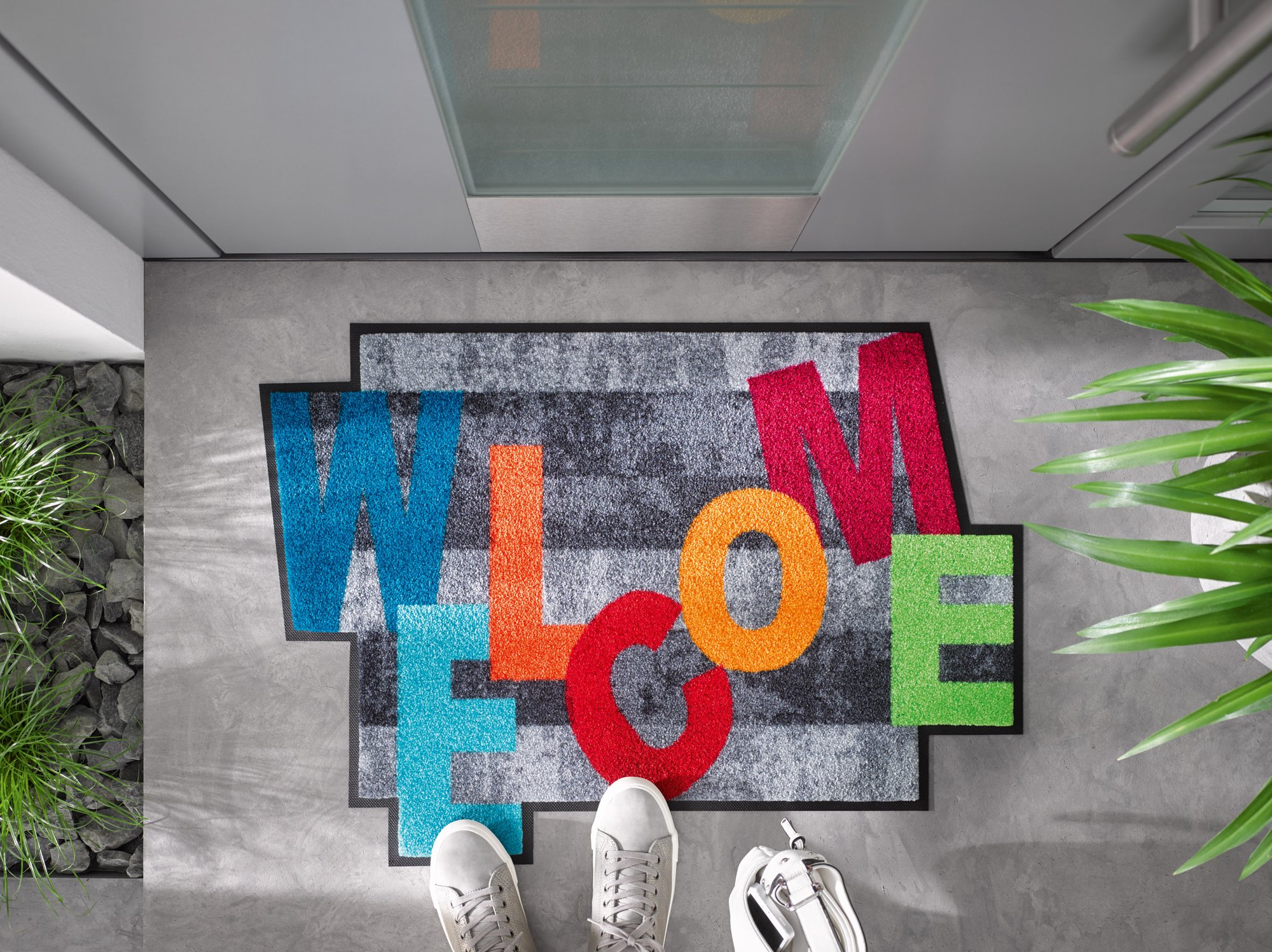 wash+dry Eingangsmatte Crazy Welcome 60x85 9010216019865