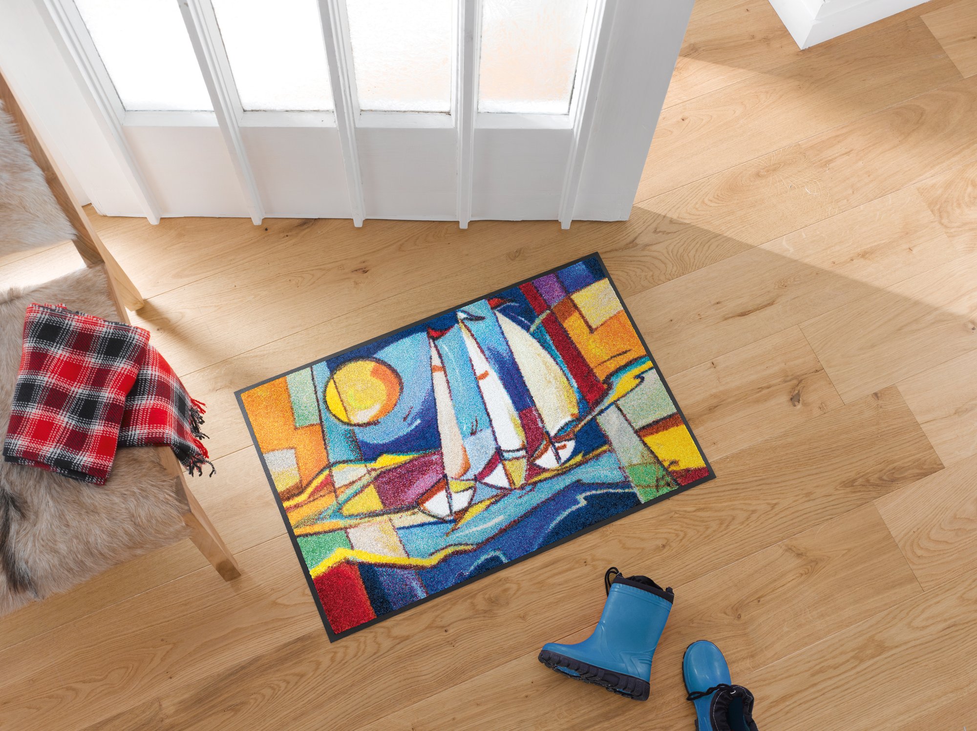 wash+dry Fussmatte sailing home 50x75 4032445068112