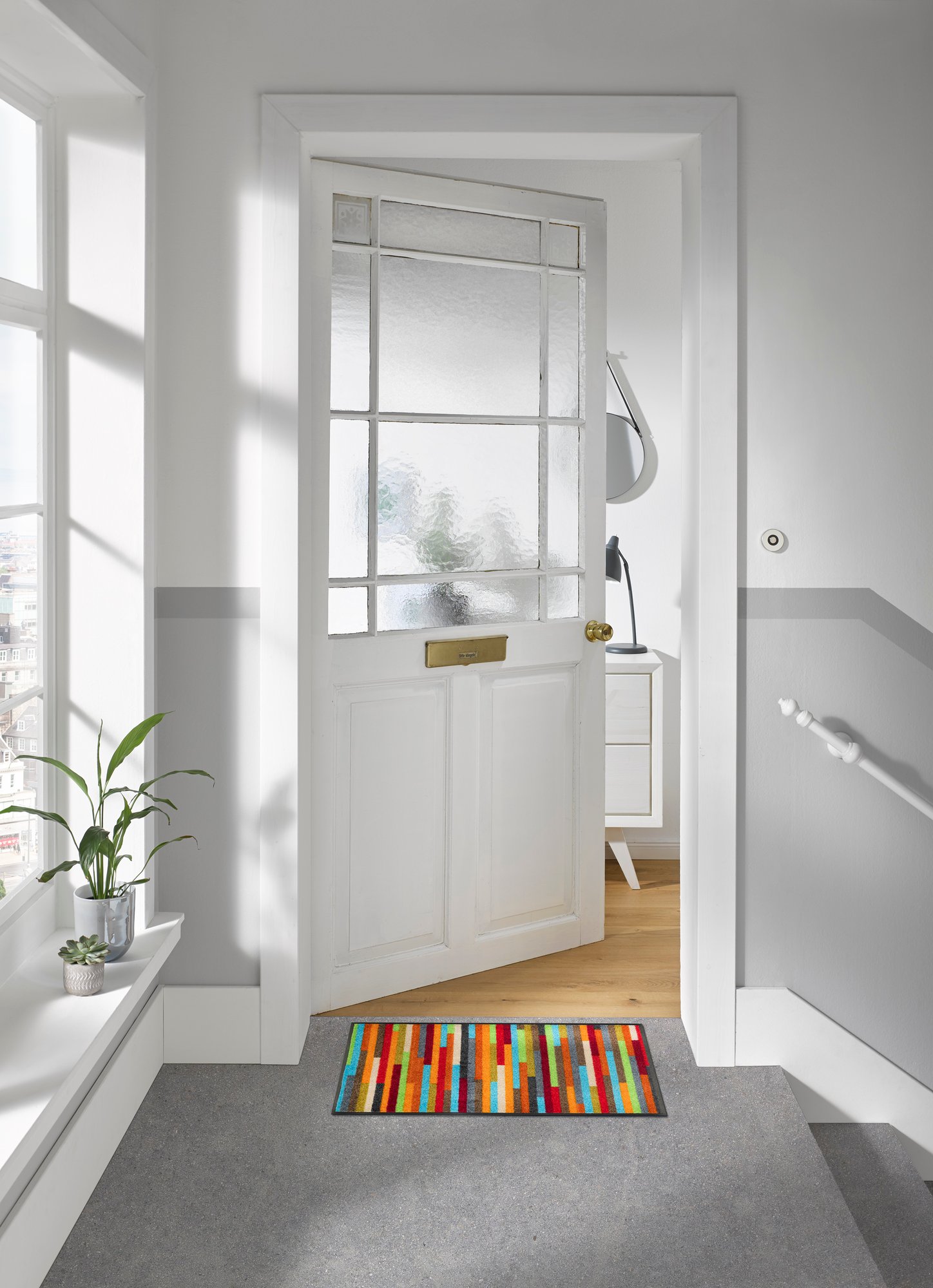 wash+dry Eingangsmatte Mikado Stripes 50x75 4032445062318