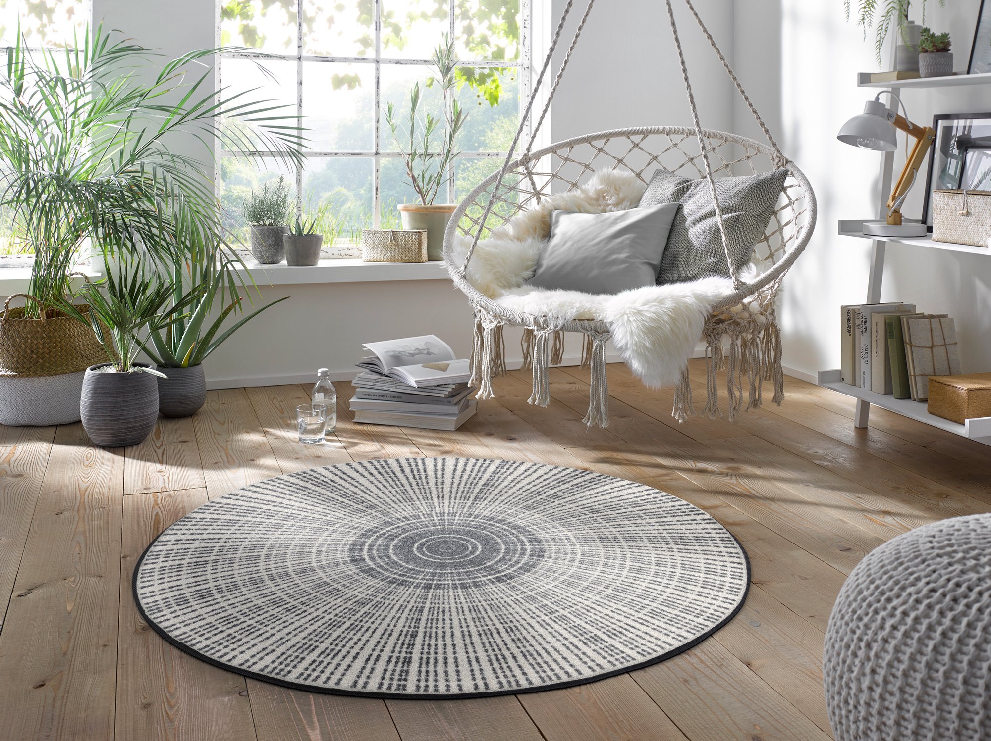 wash+dry Fussmatte Cascara grey 115x115 9010216030020