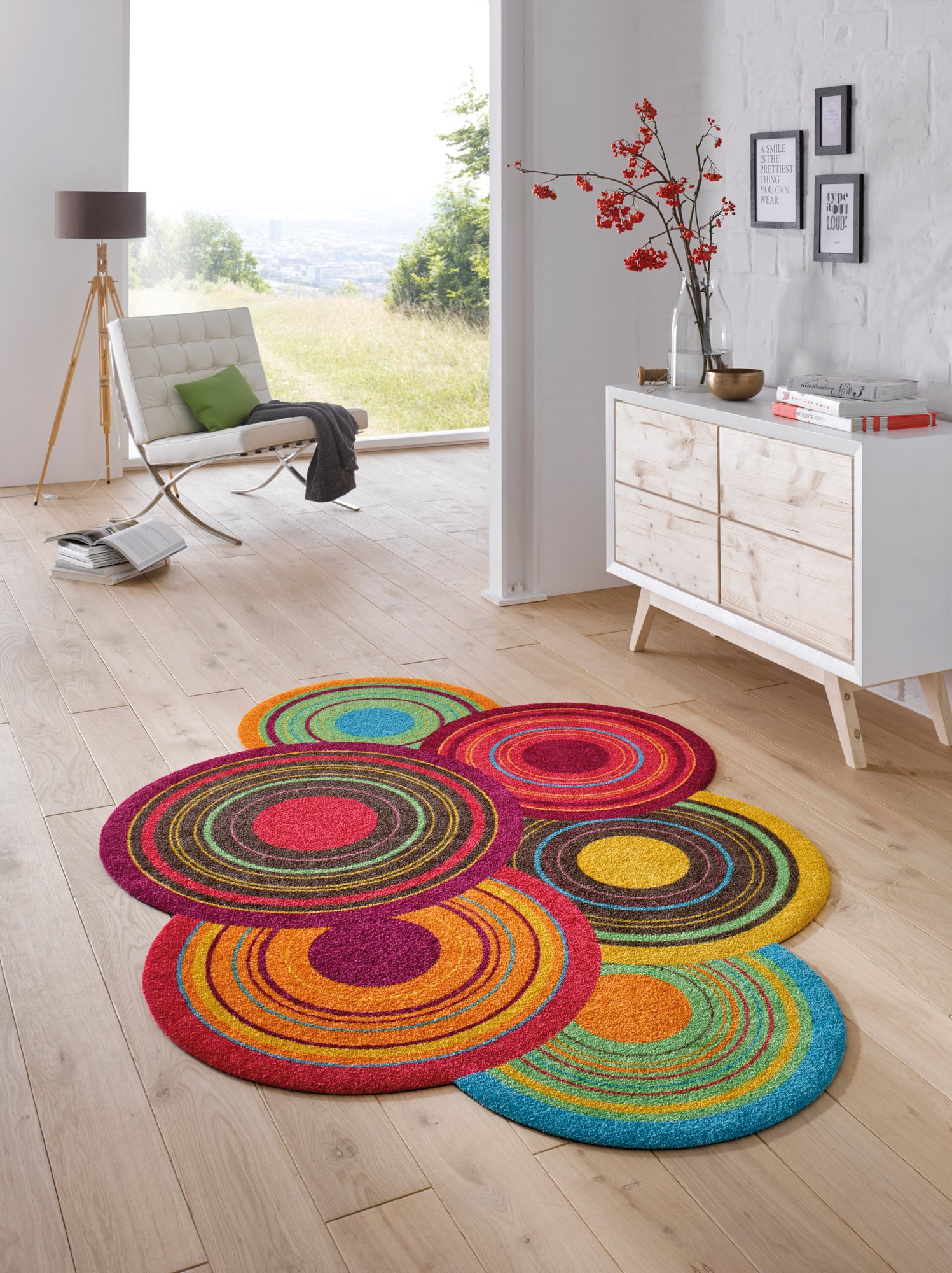 wash+dry Fussmatte Wohnteppich Cosmic Colours 140x200 4032445075721