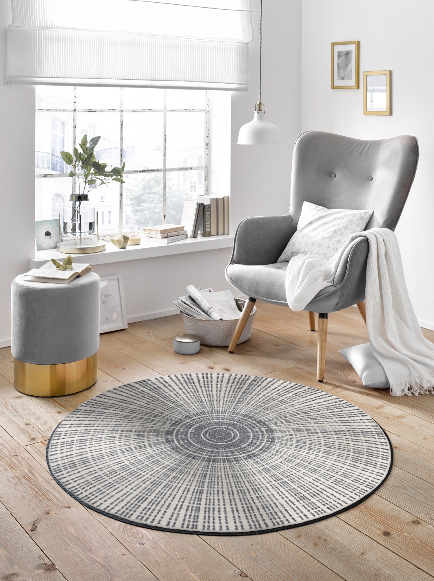 wash+dry Fussmatte Cascara grey 115x115 9010216030020