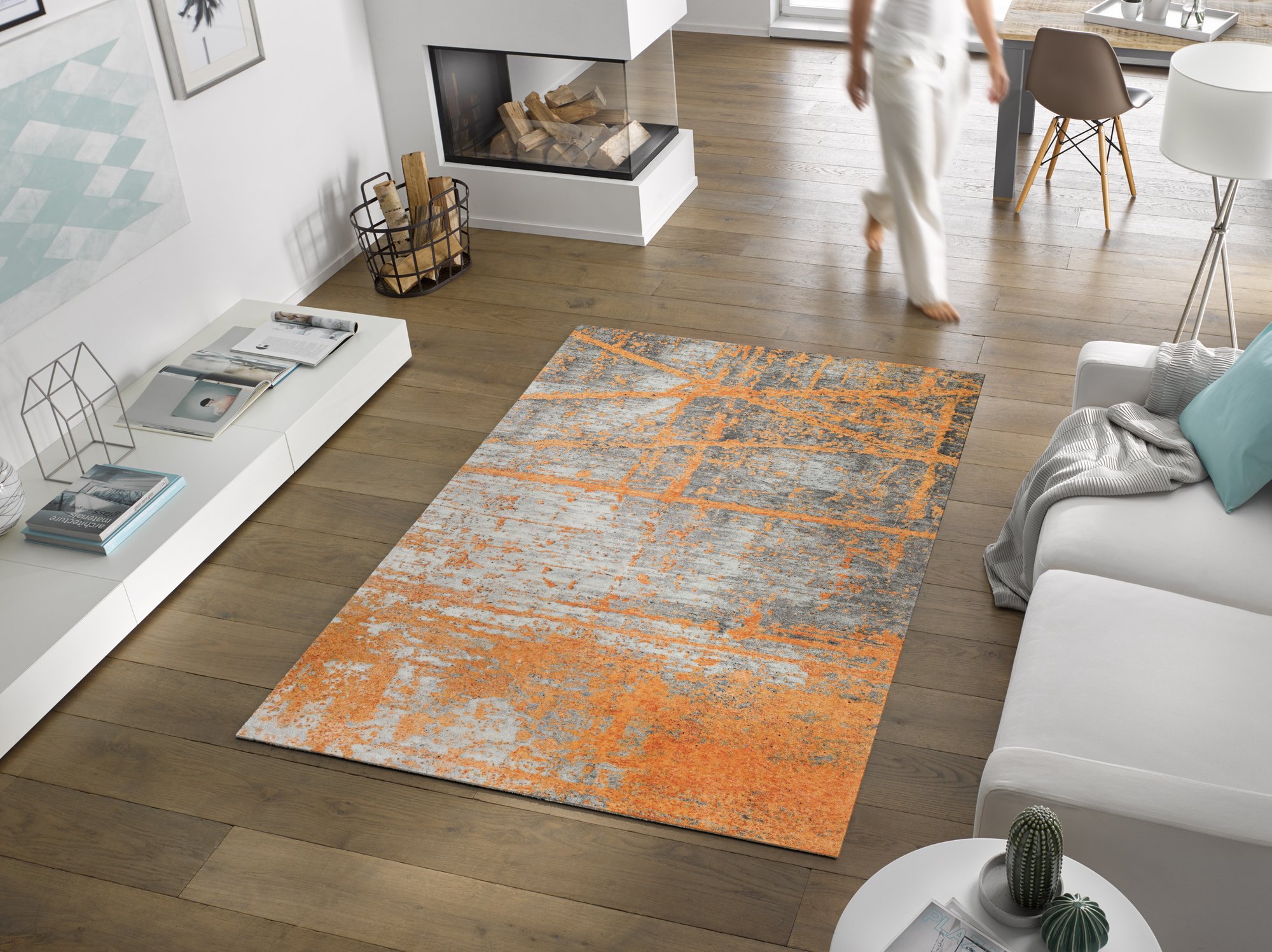 wash+dry Eingangsmatte Wohnteppich Rustic 140x200 4032445087649