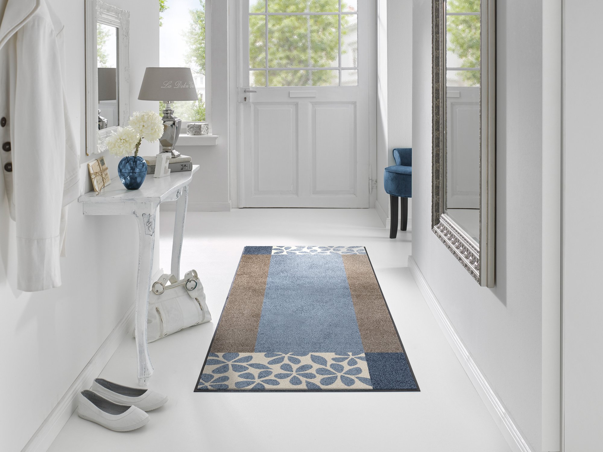 wash+dry Fussmatte Läufer Florita grey 75x190 4032445064572