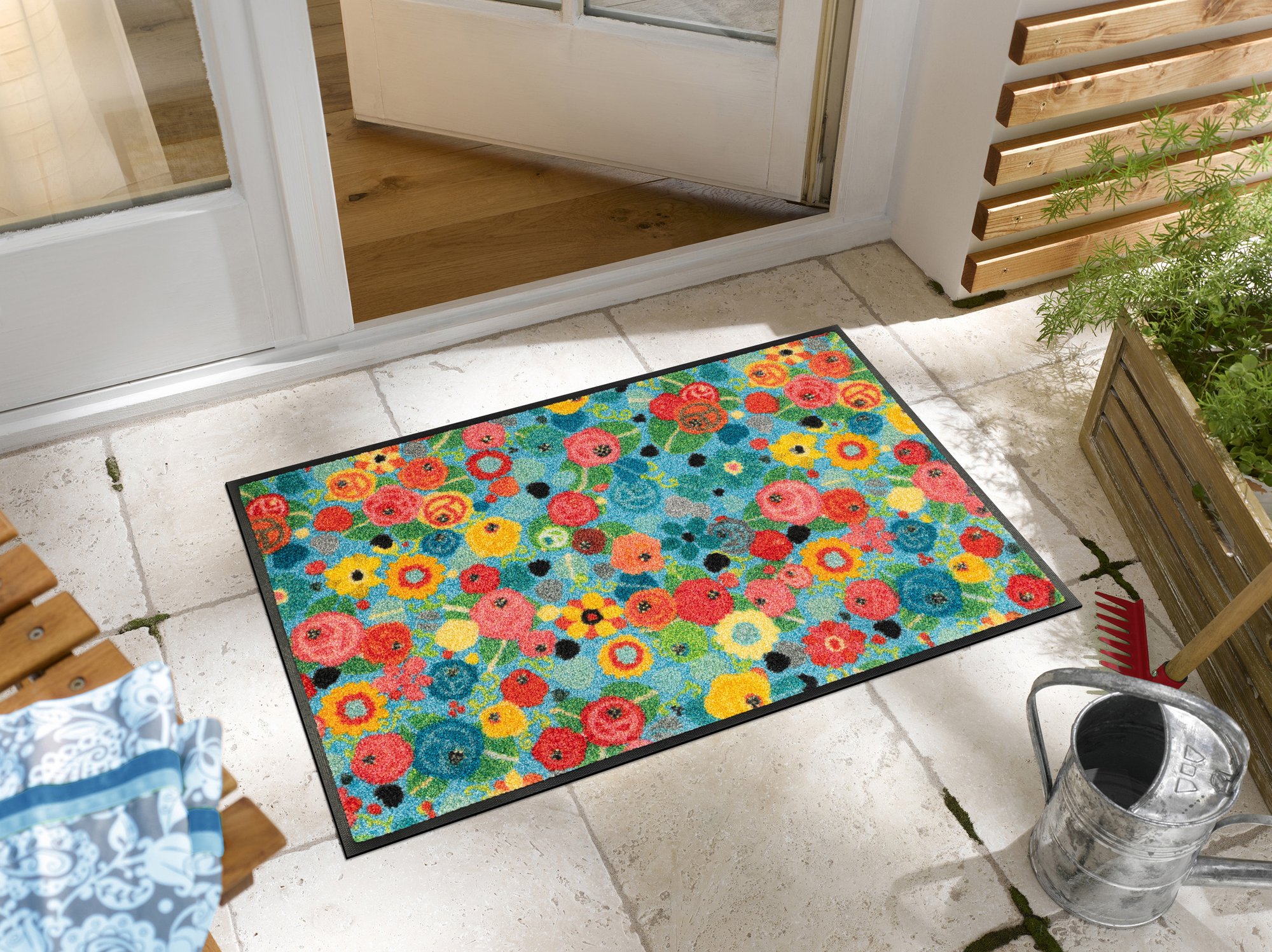 wash+dry Fussmatte Flower Power 50x75 9010216062946