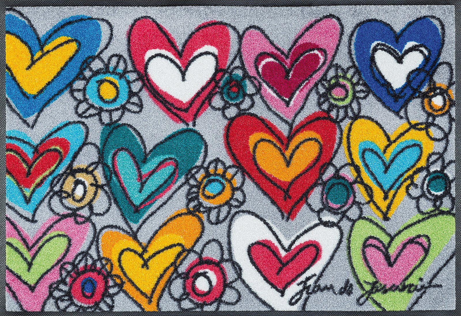 wash+dry Fussmatte With Love, all things are possible 50x75 4032445078722