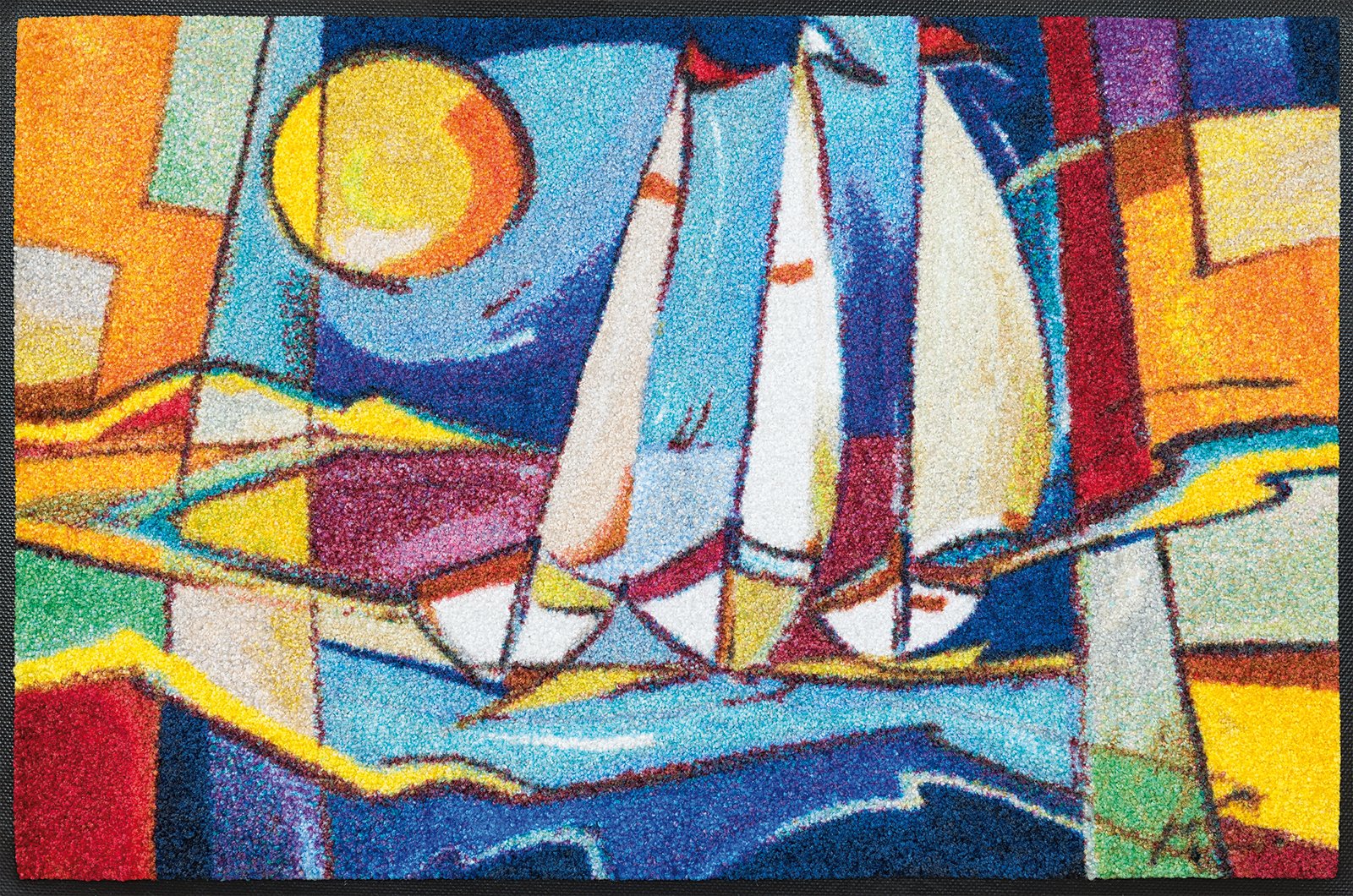 wash+dry Fussmatte sailing home 50x75 4032445068112