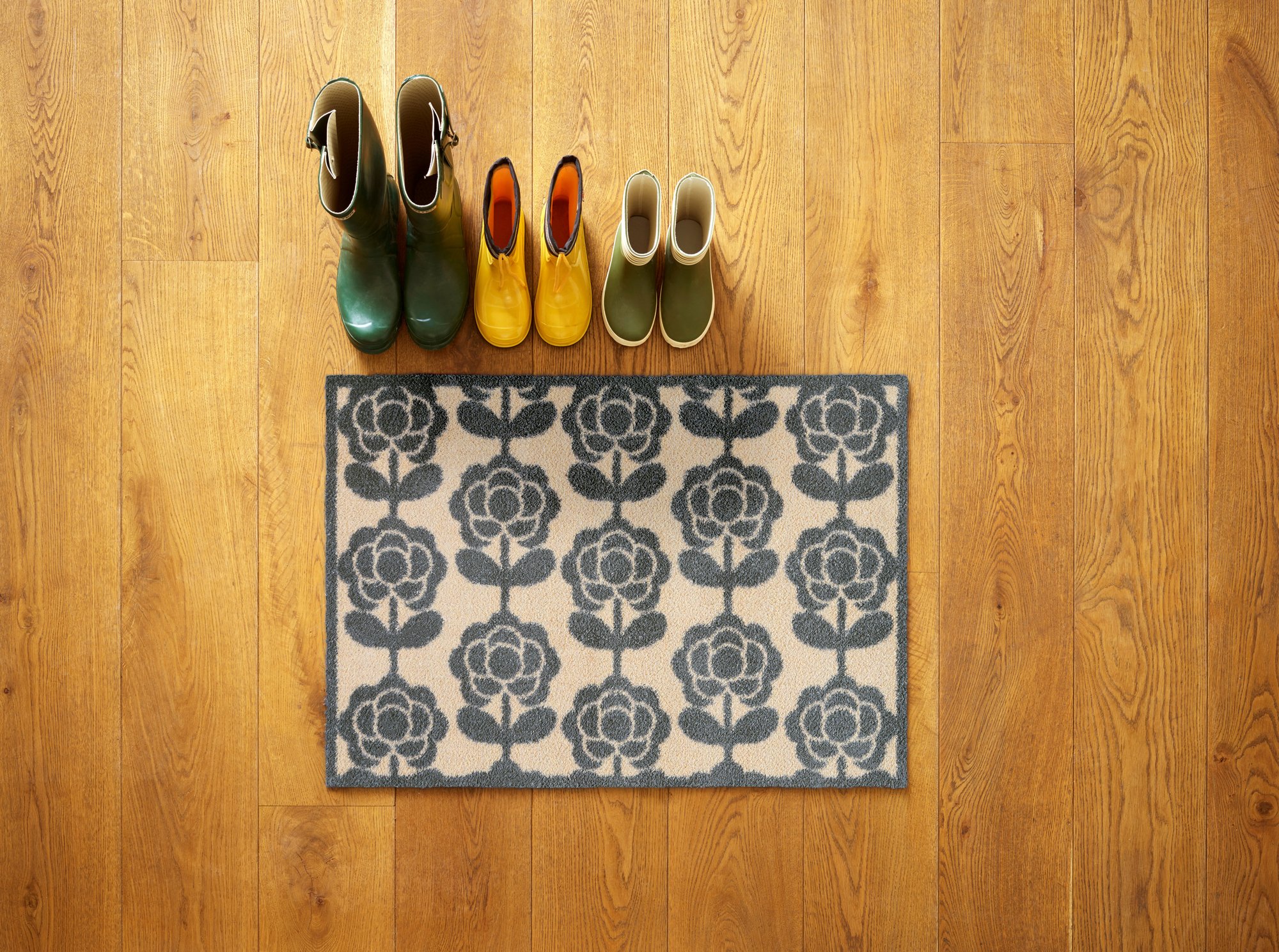 wash+dry Fussmatte Turtle Mat Fussmatte Pop Flowers Neutral 60x85 5060731184160