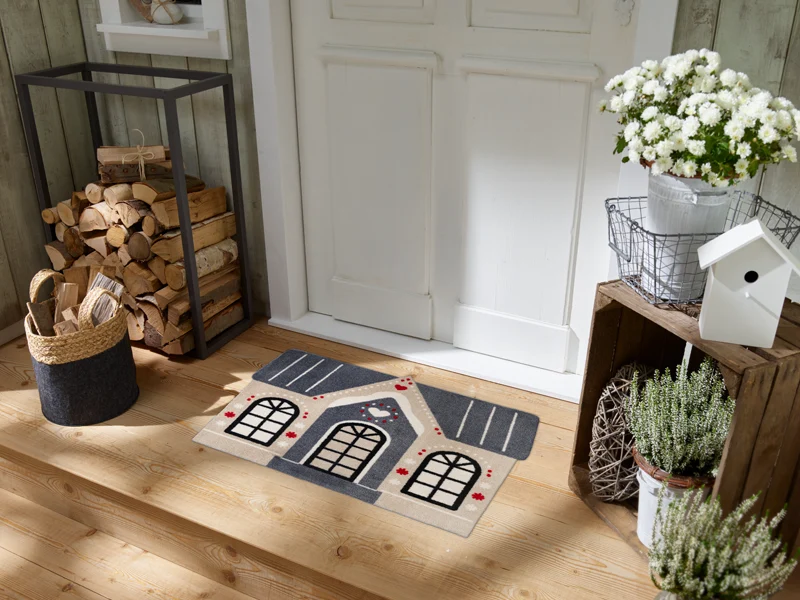 wash+dry Fussmatte Cozy Cabin 60x85 9010216066685