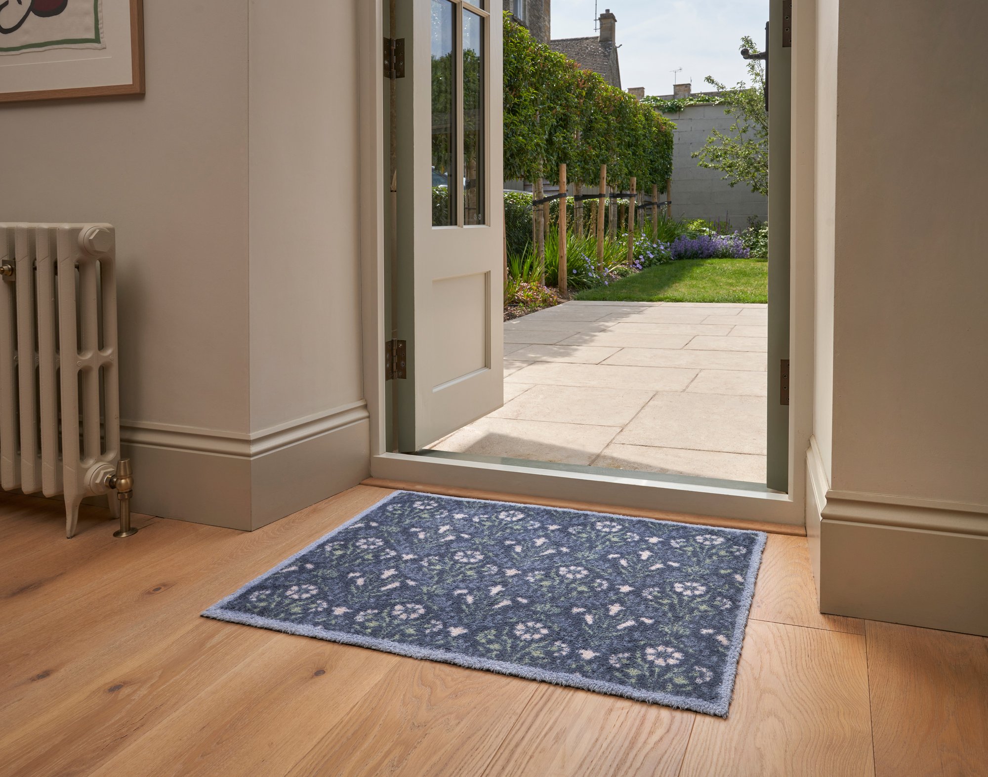 wash+dry Fussmatte Turtle Mat Fussmatte Bellflower Blue 60x85 5060731185327