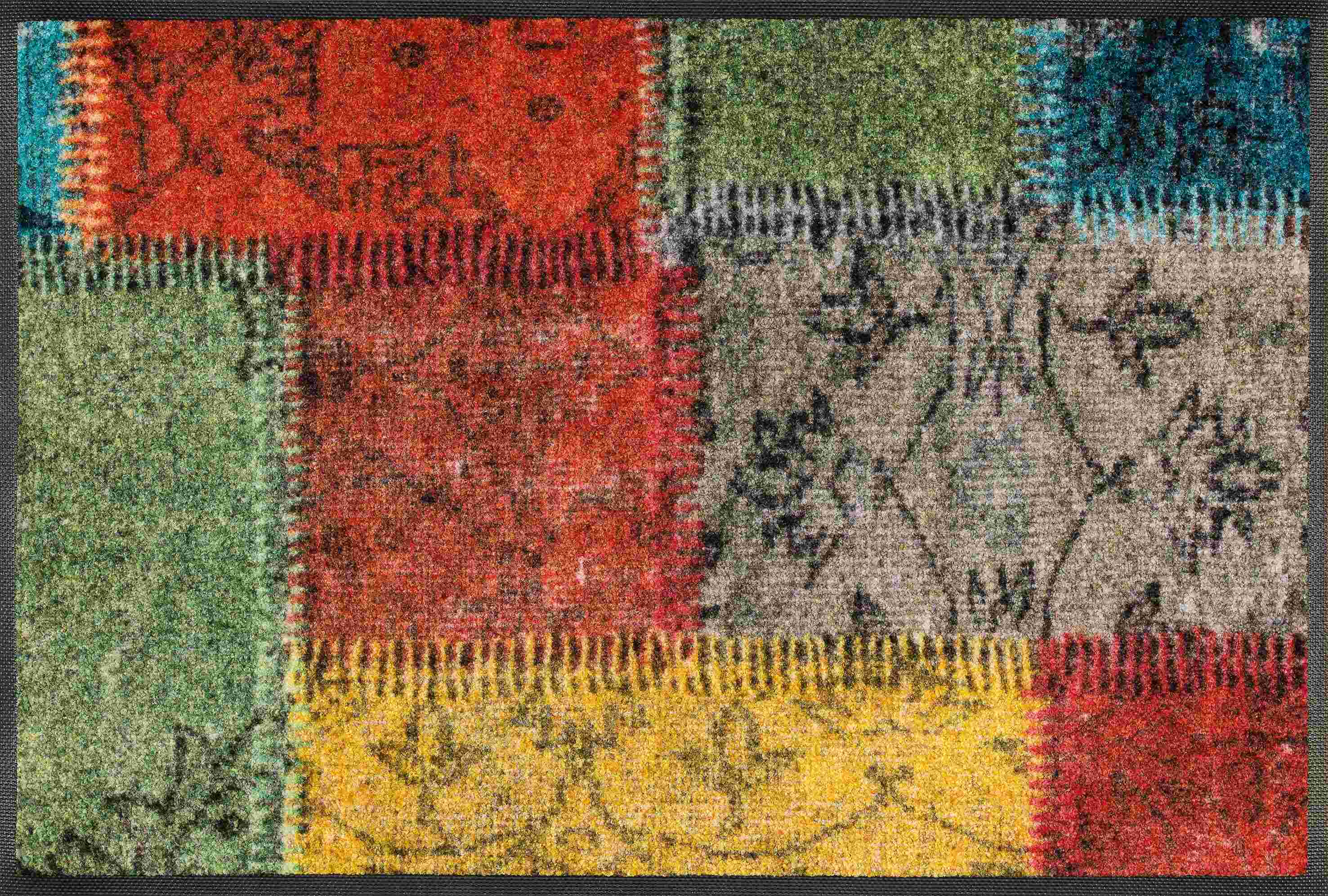 wash+dry Fussmatte Vintage Patches 50x75 4032445083115