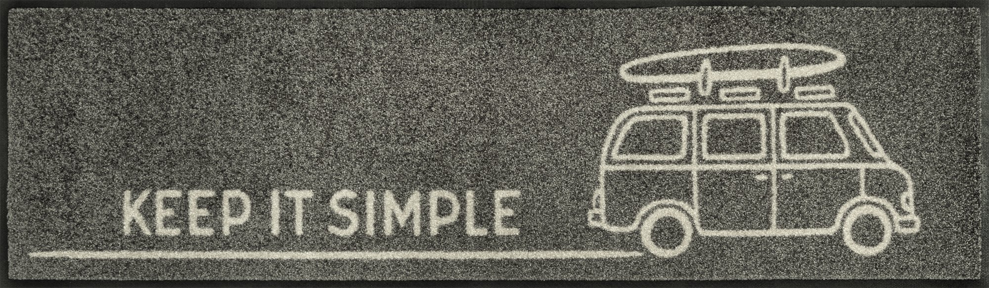 wash+dry Fussmatte Läufer Keep it Simple grey 35x120 9010216075021